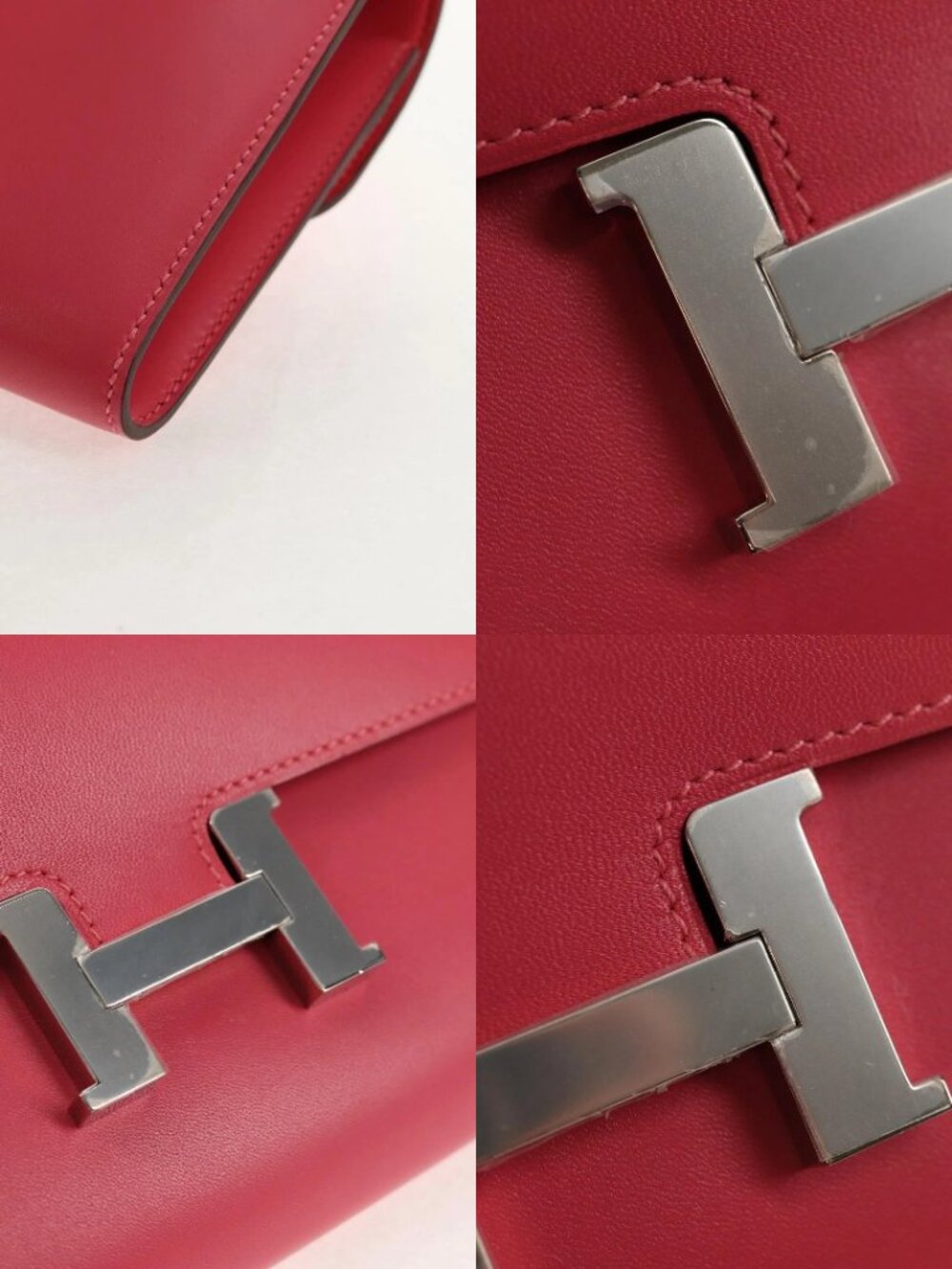 HERMES Constance Long Wallet Leather Pink Auth 141188SM - Picture 14 of 15